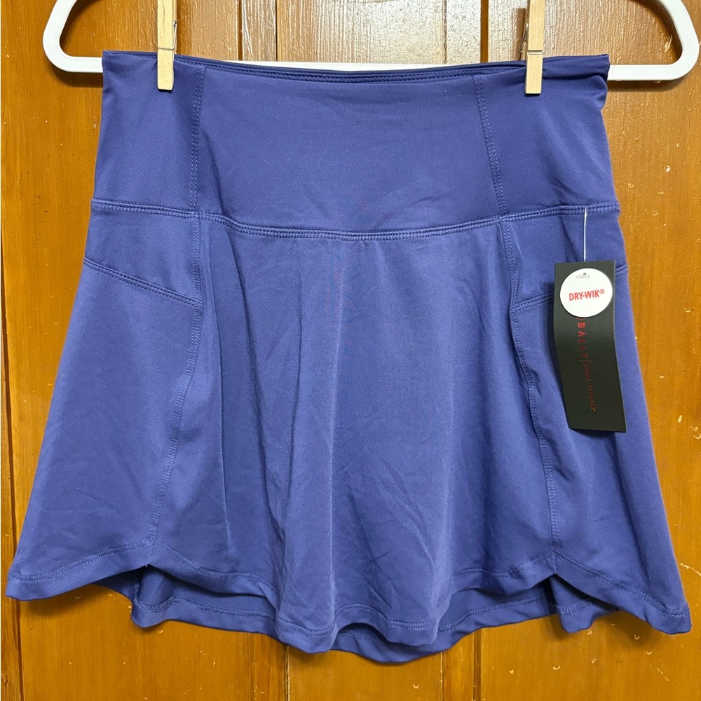 Woman’s Cobalt Blue Athletic Tennis Skirt With Built In Shorts Underneath